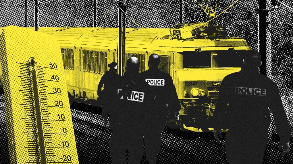 Canicule, train et intervention policière : récit d'un voyage dans la France de Macron